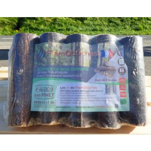 Pack Bois densifié FlamObûches feuillu